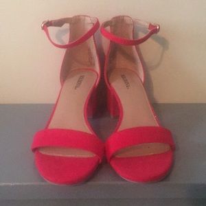 Merona Shoes - NWOT red Merona heeled sandals Merona Shoes - NWOT red Merona heeled sandals